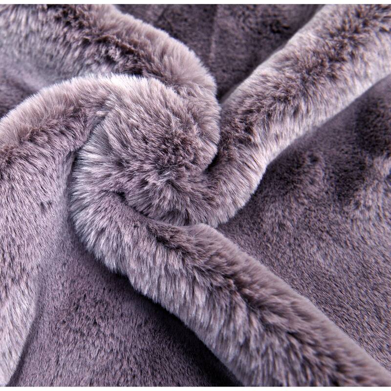 Serenta Heavy Fauxfur Pillow Shell 2 PC Set, 20''x20''