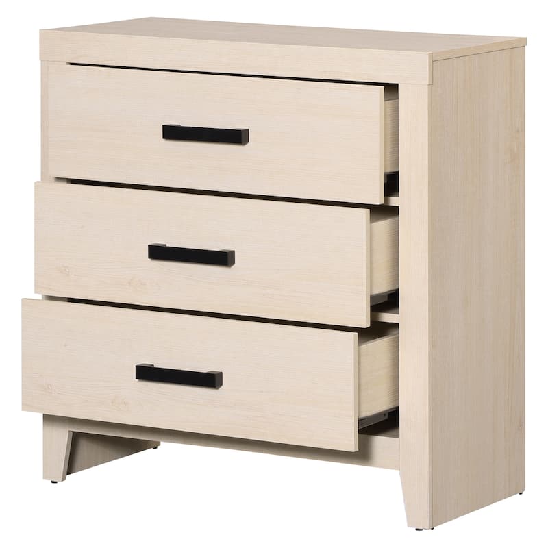 WAMPAT 74" Tall Bookshelf with Glass Doors and Drawers, 3-Tier Farmhouse Storage Cabinet