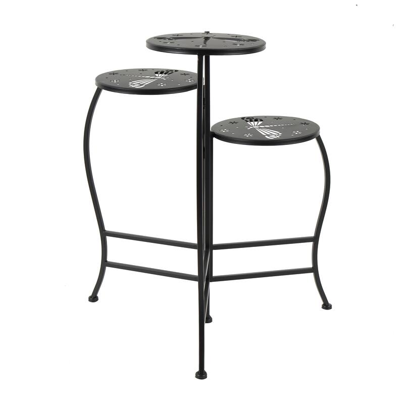 Metal Indoor Outdoor 3 Tier Floral Plantstand