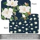 preview thumbnail 4 of 5, Magnolia in Bloom 4 Pack Reversible Easy Care Flexible Plastic Placemats Made in The USA BPA Free Easily Wipes Clean