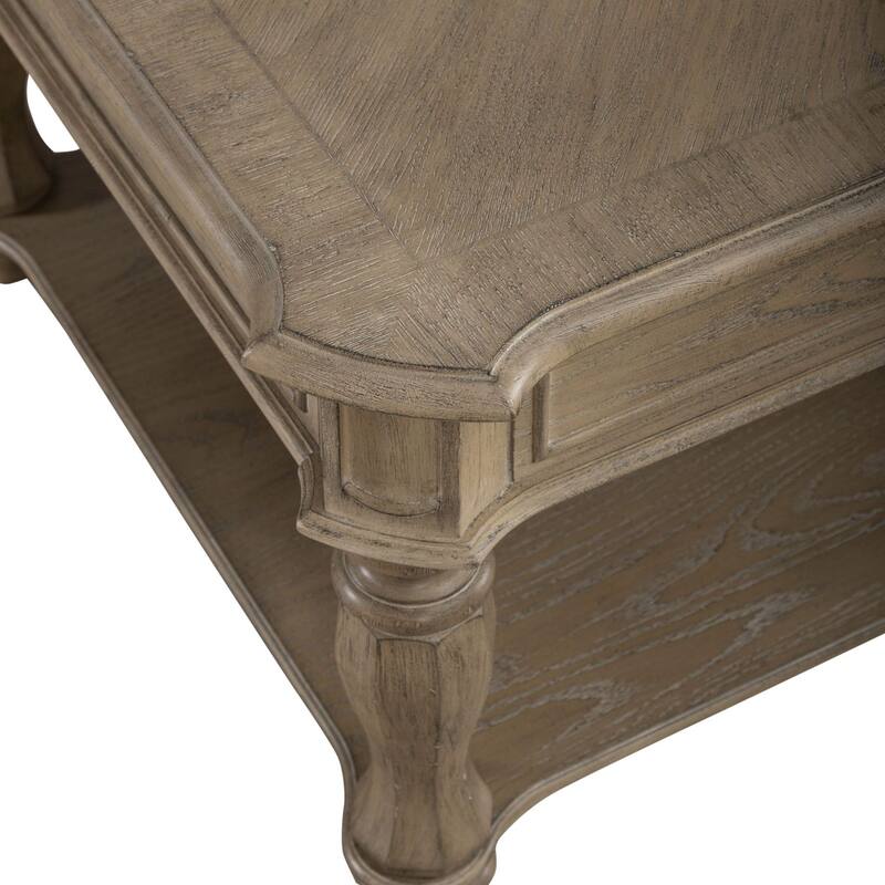 Magnolia Manor Weathered Bisque Rectangular Cocktail Table