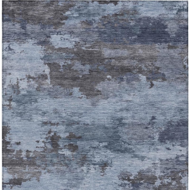 HomeRoots Abstract Transitional Rectangle Outdoor Rug