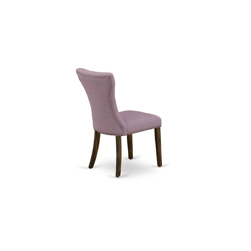 East West Furniture 11 Piece Dining Table Set- a Dining Table and 10 Linen Fabric Chairs(Finish Options)