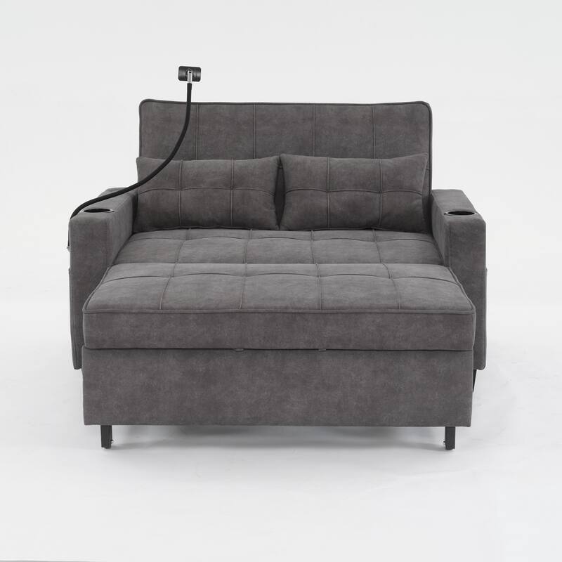 Pull Out Recliner Chair Bed Convertible 3 in 1