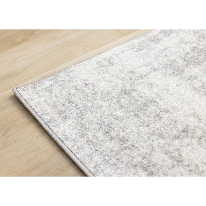 Ellis Collection - Geometric Modern Grey Black Area Rug