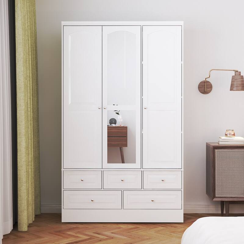 Tranquil Vista Dual Wardrobe Classic Storage Modular Cloest Armoires