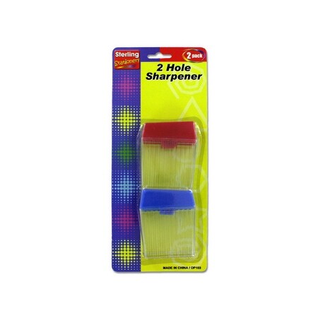 Two-Hole Pencil Sharpener Set - Pack of 24. Opens flyout.