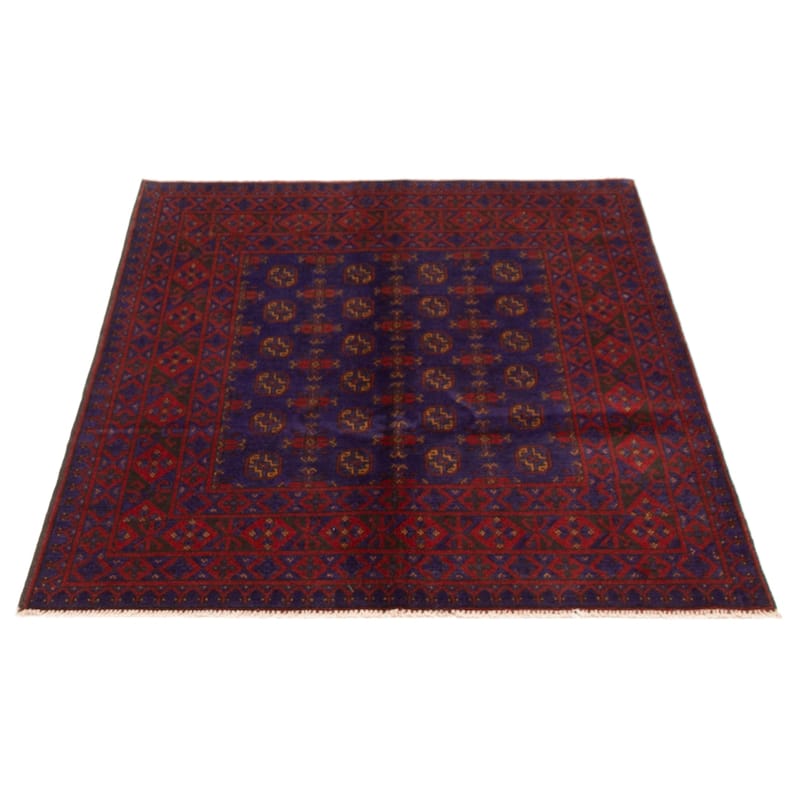 ECARPETGALLERY Hand-knotted Uzbek Kargahi Indigo Wool Rug - 5'0 x 6'1