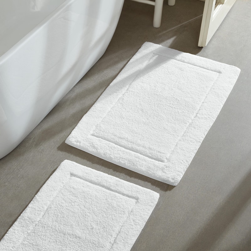 Calvin Klein Essence Solid Cotton 2 Piece Bath Rug Set