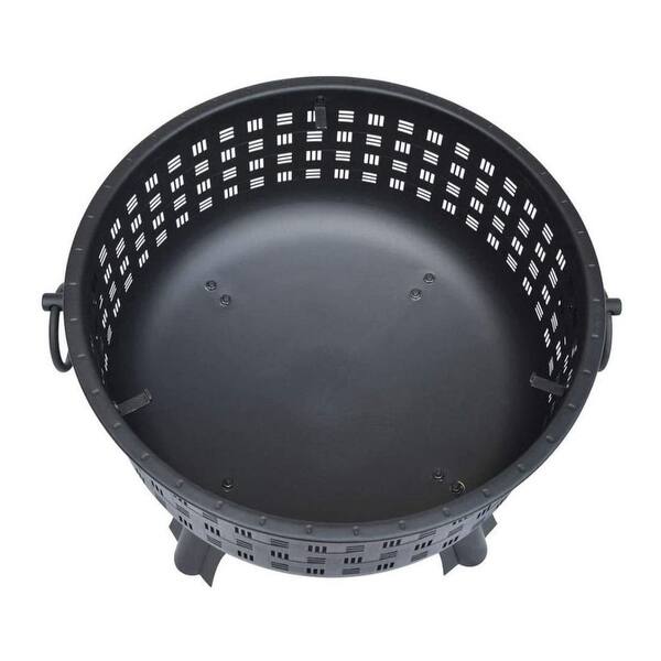 Landmann 26112 Garden Lights Brunswick Firepit, Black