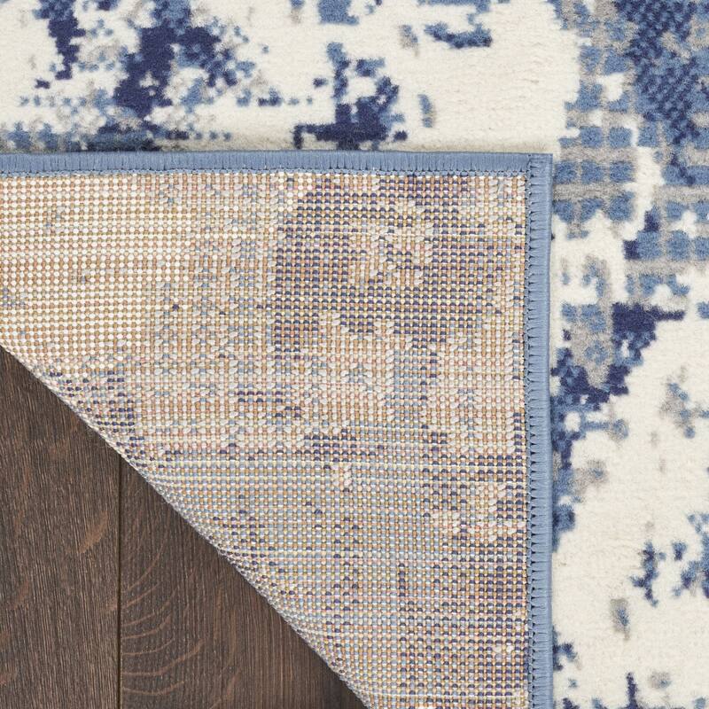Macup Power Loomed Abstract Modern Durable Area Rug By HomeRoots