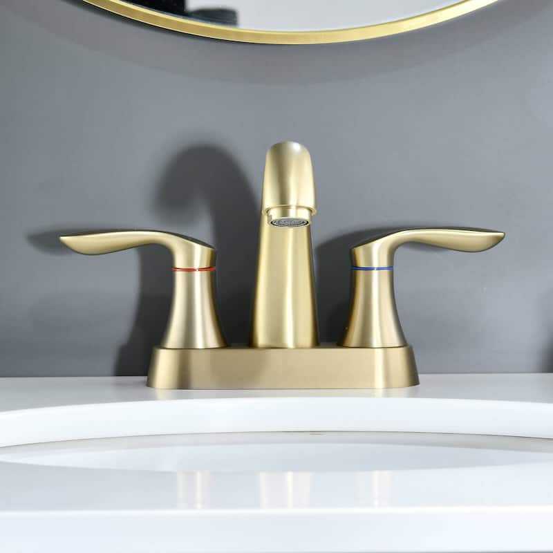 BATHLET 4 Inch Bathroom Faucets for Sink 3 Hole, with Pop Up Drain