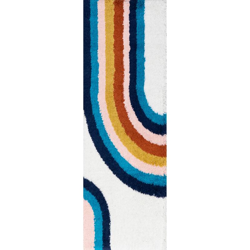 Nuloom Ela Half Rainbow Shag Area Rug