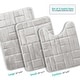 preview thumbnail 3 of 131, Clara Clark Ultra Soft Non Slip and Absorbent Bath Rug - Tiled Velvet Memory Foam Bath Mat