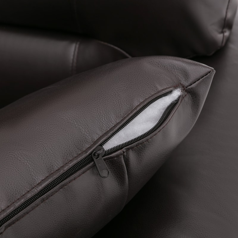 Morden Fort 3-Piece Faux Leather Sofa Set | Space-Saving Living Room Furniture