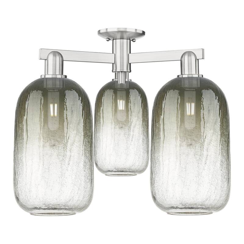 Innovations Lighting Downtown Urban - Brookhaven Cloche - 3 Light 25" Semi-Flush Mount