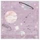 preview thumbnail 67 of 69, SAFAVIEH Carousel Kids Kyle Solar System Rug 5'3" Square - Purple/Orange - Square