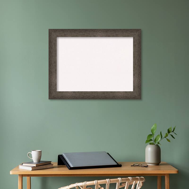 Dappled Wood Framed White Corkboard Bulletin Board