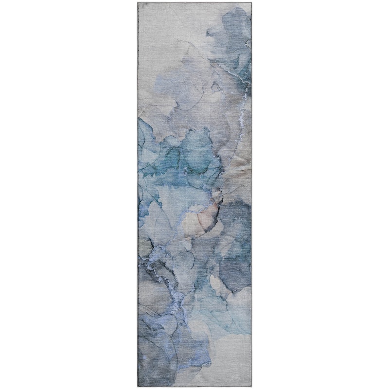 Premium Washable Super Soft Contemporary Watercolor Mayfield Rug