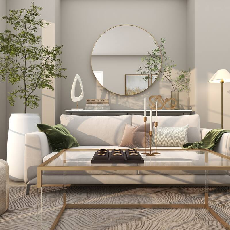 Multiple Frame Finishes / Sizes Modern Contemporary Round Wall Mirrors