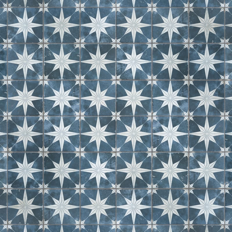 Merola Tile Harmonia Kings Star Sky 13" x 13" Ceramic Floor and Wall Tile