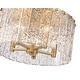 preview thumbnail 4 of 8, Z-Lite 1943F16 Glacier 5 Light 17" Wide Flush Mount Drum Ceiling
