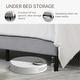 preview thumbnail 14 of 70, Spruce & Spring Eleanor Upholstered Platform Bed Frame with Vertical Stripe Headboard