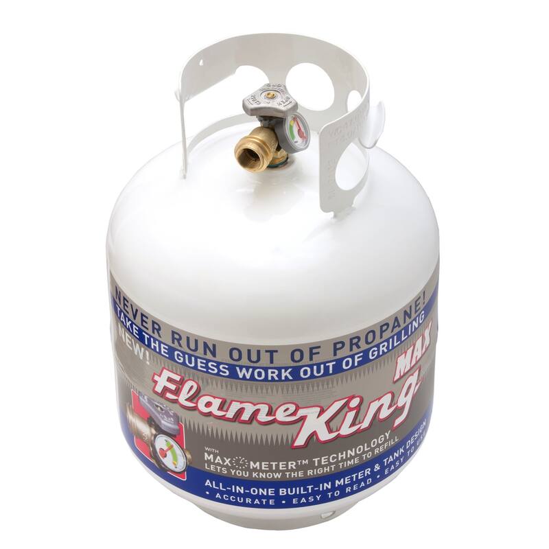 Flame King 20LB Steel Propane Tank Cylinder with OPD Valve & Gauge