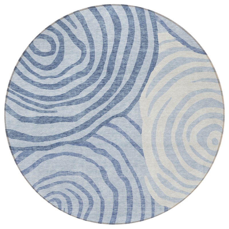 HomeRoots Abstract Transitional Rectangle Outdoor Rug