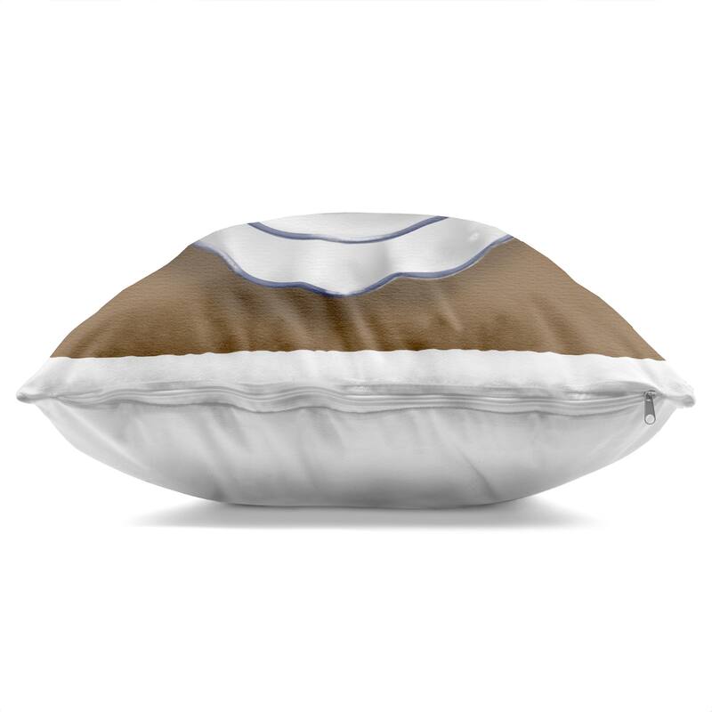 Stupell Aerial View Coffee Cup Decorative Printed Throw Pillow Design by Matthew Piotrowicz