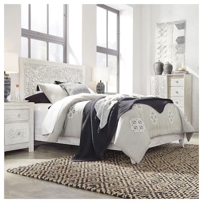 Signature Design by Ashley Paxberry White Queen Panel Bed
