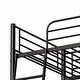 preview thumbnail 13 of 18, Multifunctional Triple Bunk Bed,Bedroom Dormitory Twin Size Black Metal Triple Bunk Bed Can Be Disassembled Into Three Beds