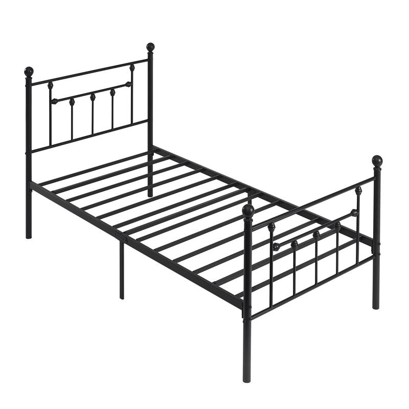 Javlergo 3-Piece Bedroom Sets with Metal Platform Bed Frame and Nightstand Set of 2
