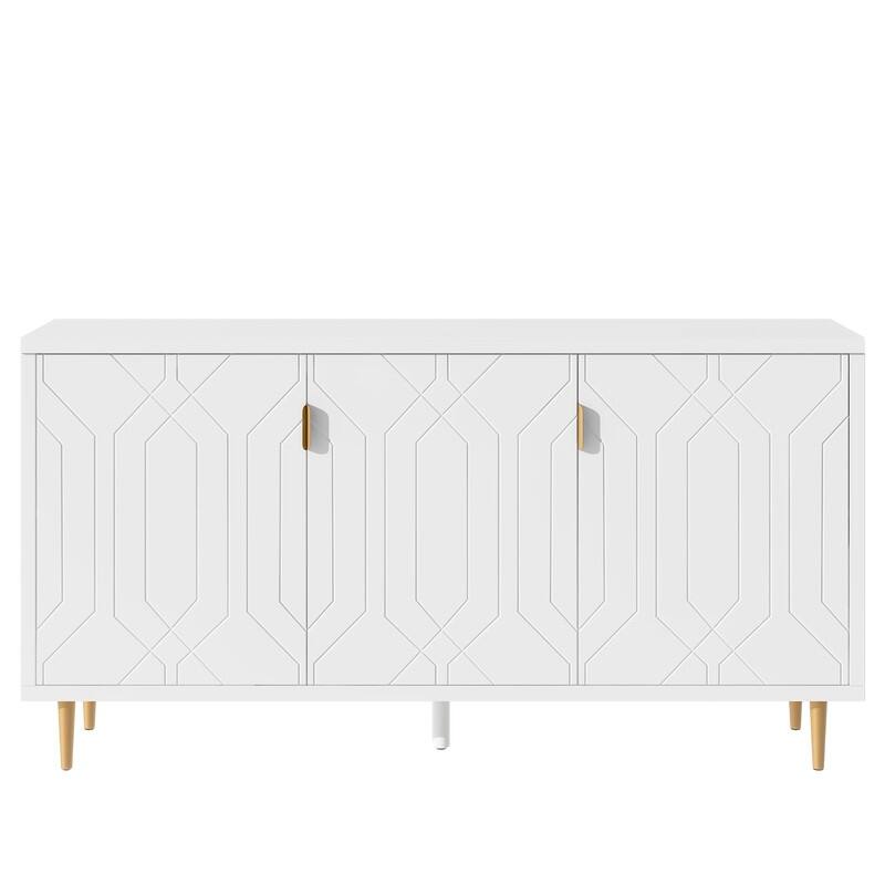Modern TV Stand with Adjustable Shelves