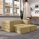 preview thumbnail 24 of 114, Jaxx Zipline Convertible Queen-size Sleeper Loveseat and Ottoman Set