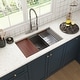 preview thumbnail 6 of 40, Undermount Single Bowl 16 Gauge Nano Stainless Steel Workstation Kitchen Sink with Pull Down Kitchen Faucet and Accessories