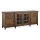 preview thumbnail 2 of 10, Magnussen Home Bay Creek Toasted Nutmeg 80" Console - 80"W x 18"D x 32"H