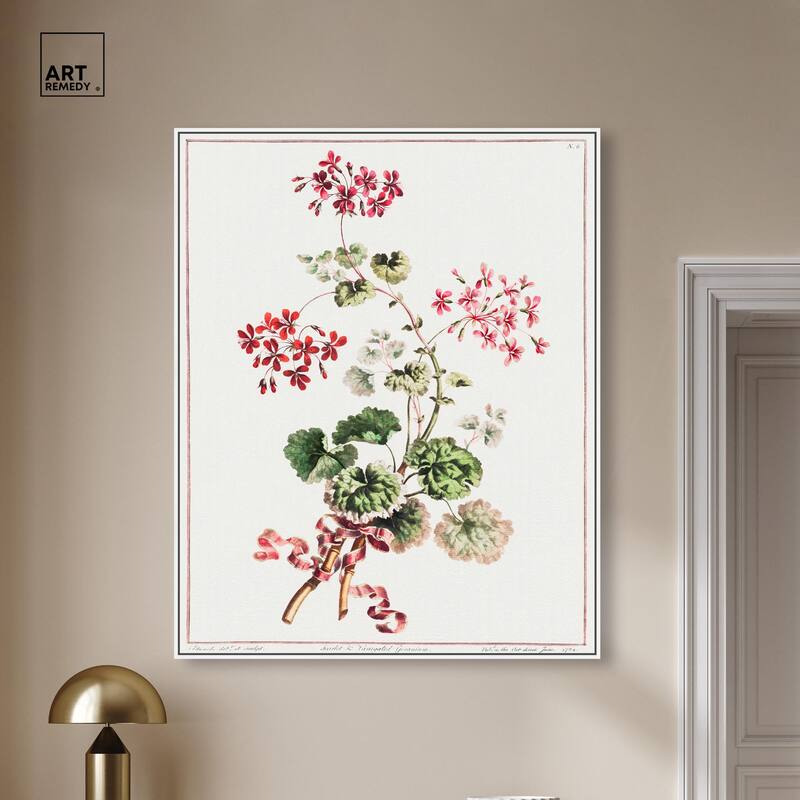 Carlet Variegated Geranium 1801 Canvas by Art Remedy