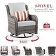 preview thumbnail 31 of 39, OVIOS 6-piece Rattan Wicker Patio Furniture Set Swivel Rocking Chair Set