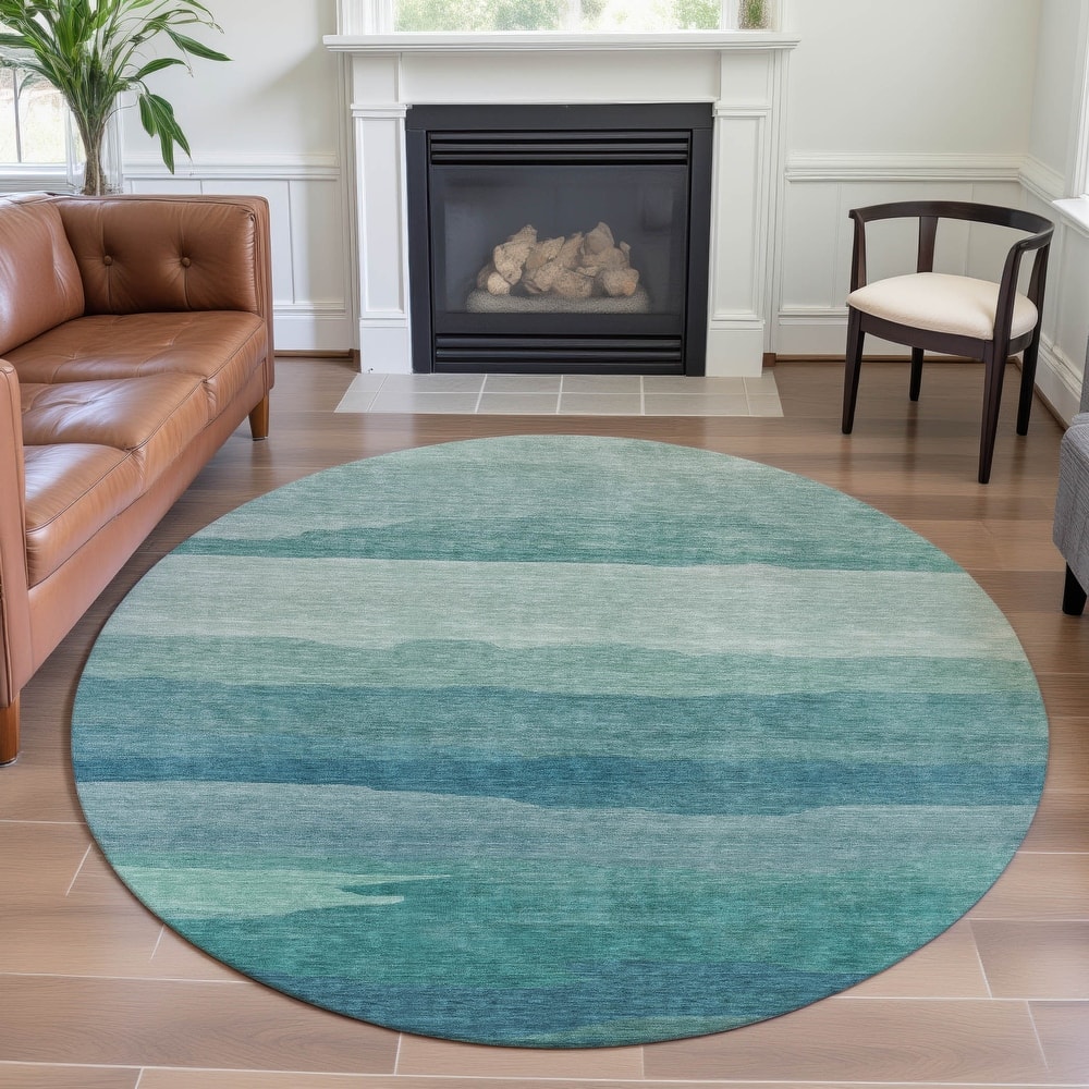 Premium Washable Super Soft Ombre Ocean Mayfield Rug
