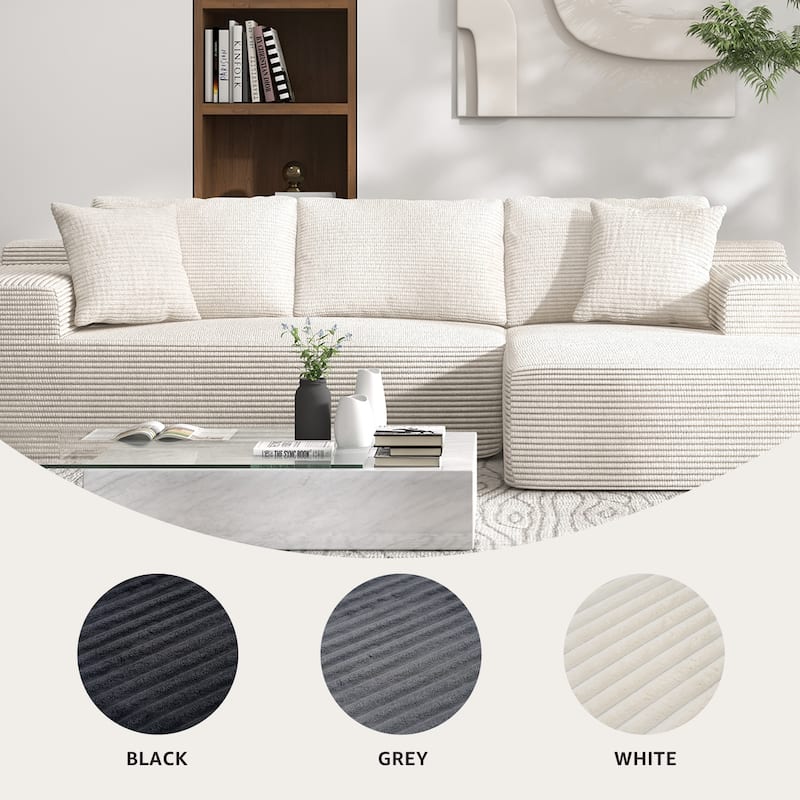 Oversized U-Shaped Sofa Modular Removable Applicable Living Room Furniture Set
