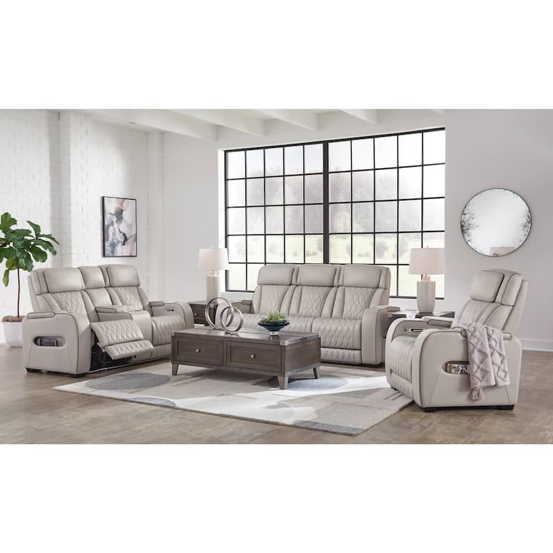Signature Design by Ashley Boyington 3-Piece Upholstery Package - 86" W x 40" D x 44.5" H - Gray