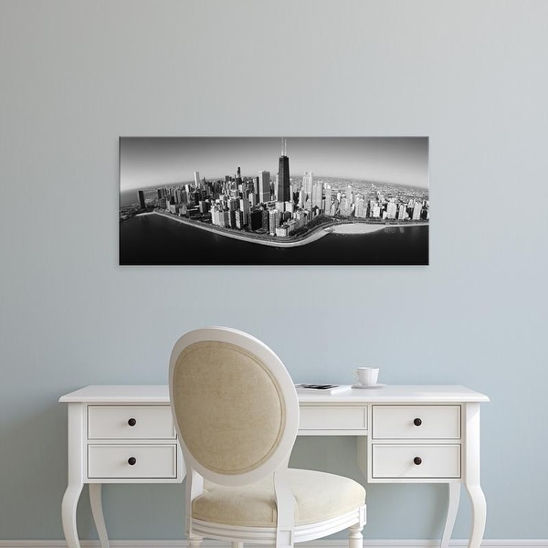 Easy Art Prints Panoramic Image 'View of buildings, Lake Michigan, Lake Shore Drive, Chicago, Illinois' Canvas Art