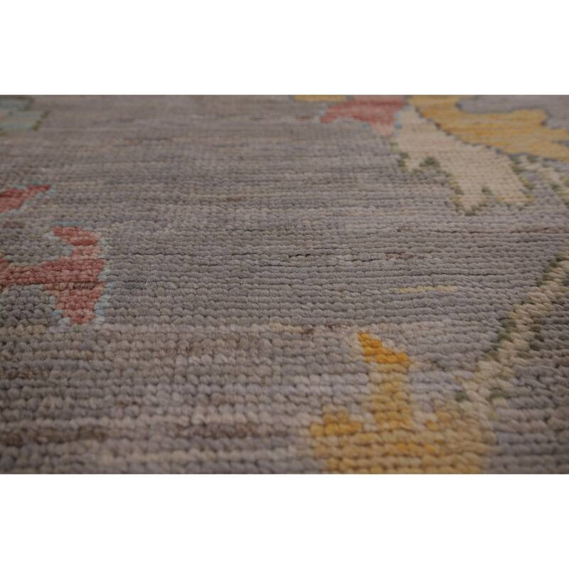 Oushak Turkish Area Rug Vegetable Dye Hand-Knotted Wool Carpet - 8'0" x 10'0"