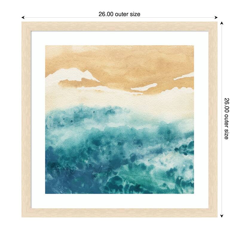 Kate and Laurel Framed Art On Warm Sand by Janet Meinke Lau