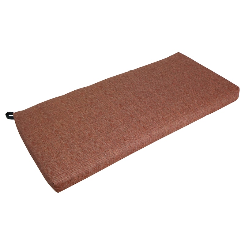 42-inch by 19-inch Premium Woven Olefin Indoor/Outdoor Loveseat Cushion - 42 x 19 - Saba Spice