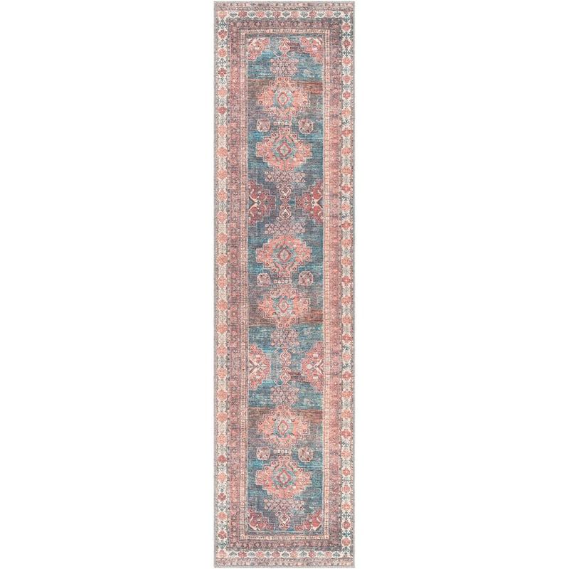 Livabliss Traditional Colin Medallion Washable Area Rug