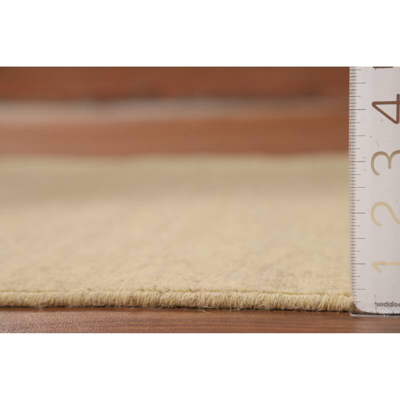Modern Gabbeh Oriental Foyer Rug Hand-Knotted Contemporary Wool Carpet - 3'5"x 4'11"