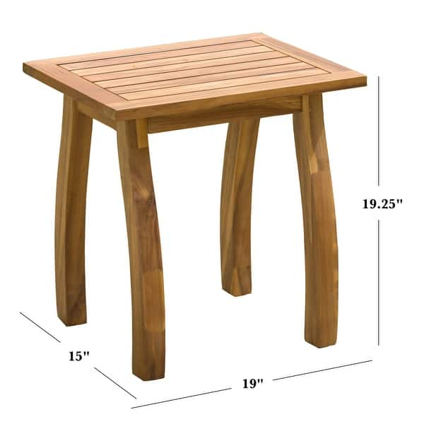 Lucca Outdoor Acacia Wood Side Table by Christopher Knight Home - On ...