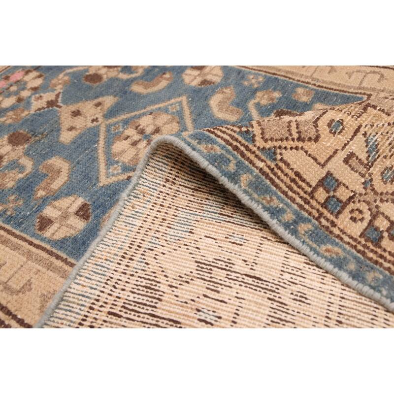 ECARPETGALLERY Hand-knotted Antalya Vintage Beige Wool Rug - 3'2 x 6'6